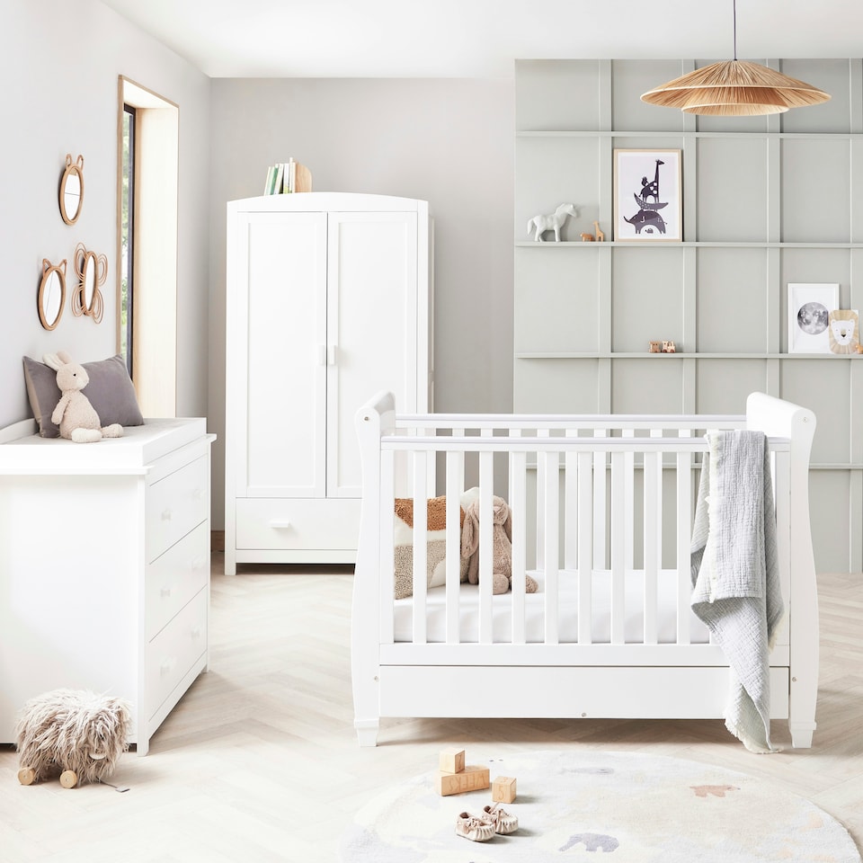 image 1 of Babymore Eva 3 Piece Room Set - White