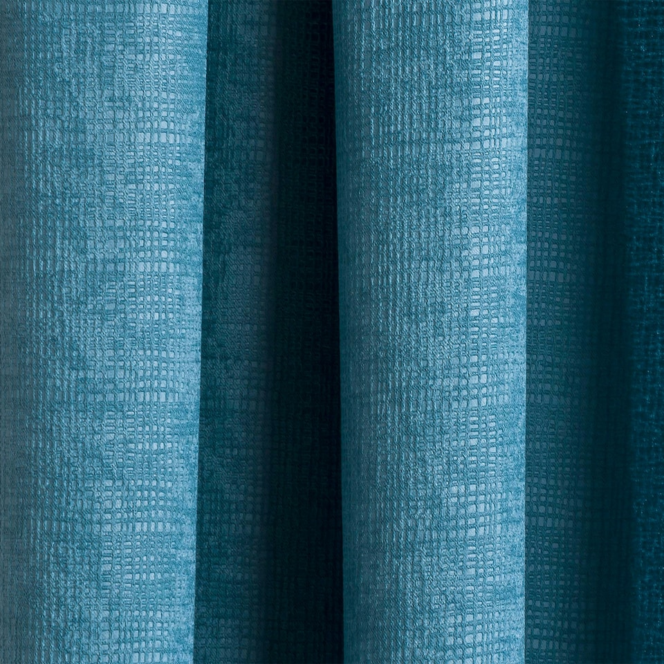 image 1 of Matrix Teal Curtains 90 x 54 inch (229 x 137 cm) Room Darkening Pencil Pleat Thermal Noise Reducing Curtains for Bedroom and Living Room