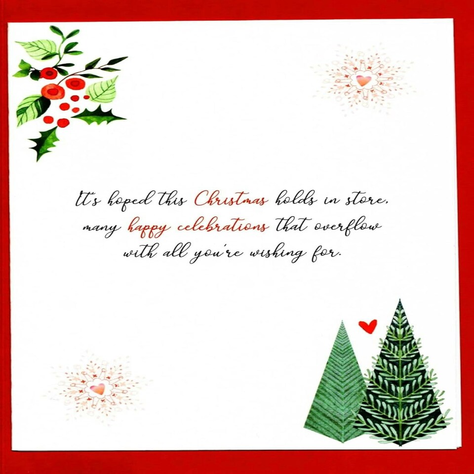 image 1 of Embellished Magnifique Brother & Sister-In-Law Large Christmas Card