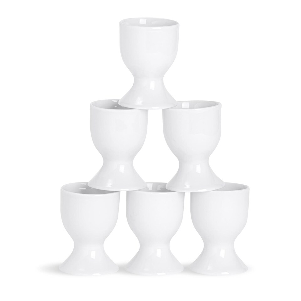 image 1 of Argon Tableware Classic White Egg Cups - 5cm - Pack of 6