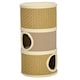 image 6 of PawHut Cat Scratching Barrel Pet Furniture Sisal Plushfor Indoor Cats, Khaki