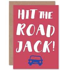 Bon Voyage Hit Road Jack Goodbye Card