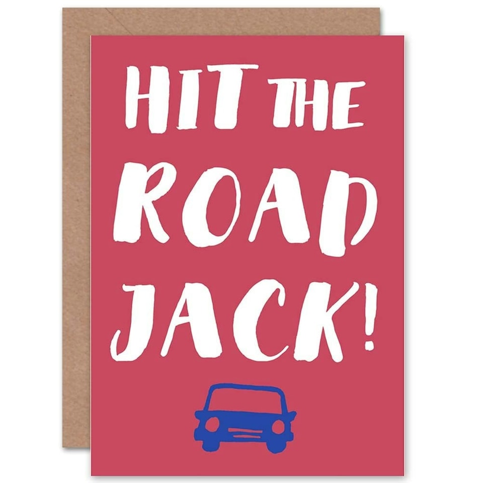 image 1 of Bon Voyage Hit Road Jack Goodbye Card