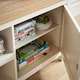 image 9 of Console TV Stand Television Unit Living Room Furniture Oak Solid | White