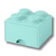 image 5 of LEGO Brick Drawer 4 Stud - Aqua