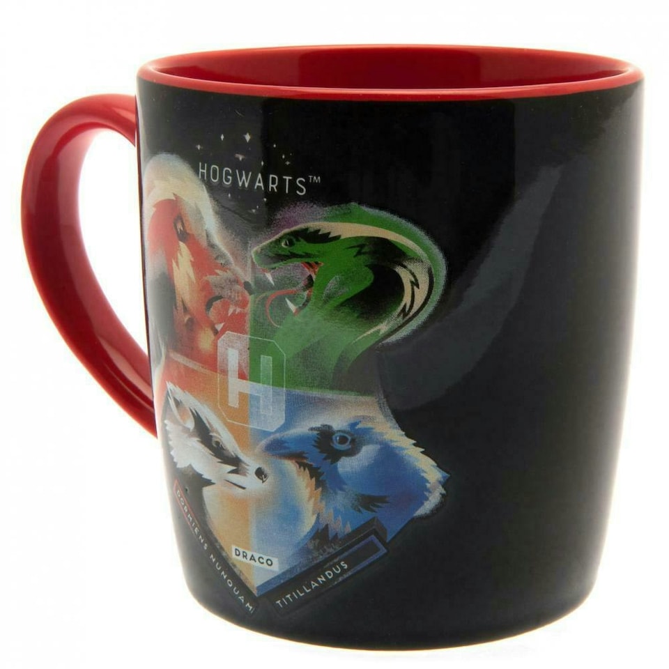 image 1 of Harry Potter Hogwarts Houses Mug and Coaster Set - Black/Red - One Size