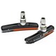image 5 of AWE 72mm Two Tone Contour Design Bike Brake Blocks/Pads Grey/Orange