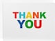 image 4 of Colouring Lettering Design Pack of 48 in 4 Designs Thank You Cards