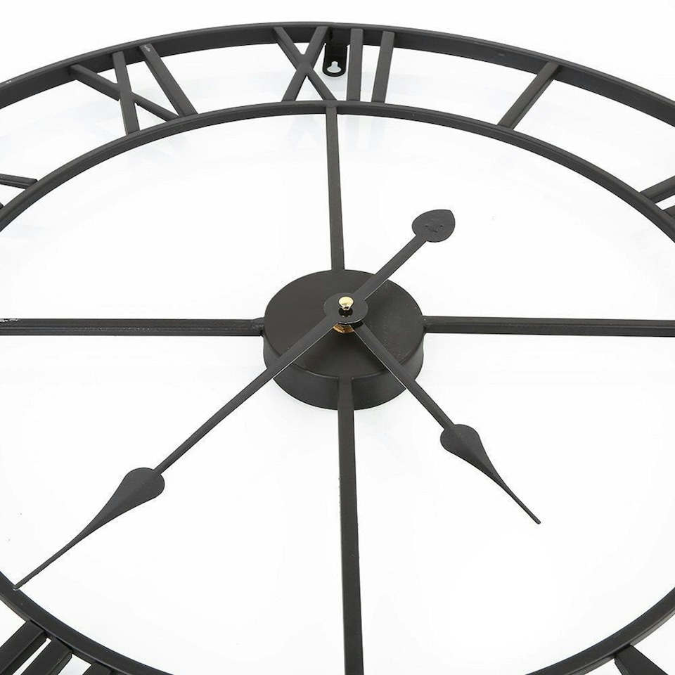image 1 of Living and Home Vintage Wall Clock with Roman Numerals for Home Decor