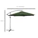 image 5 of Apollo 3m Banana Cantilever Parasol with Built in LED Lights Green | Green