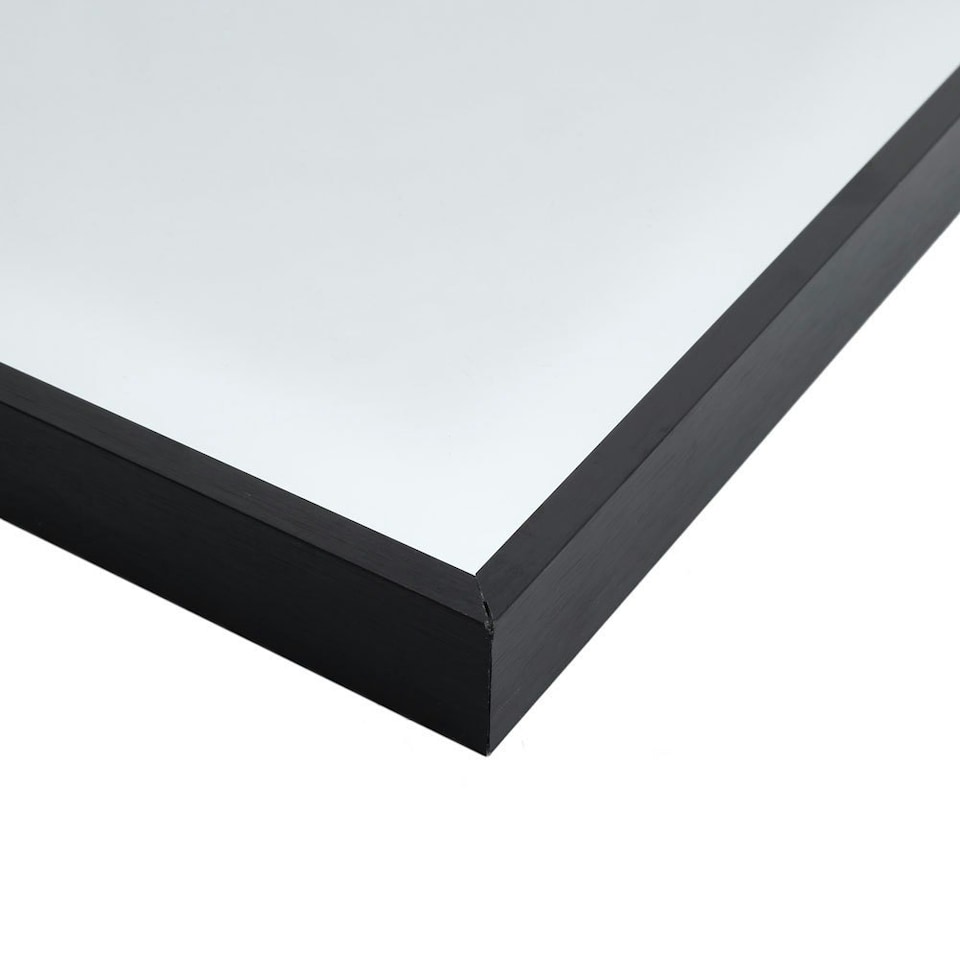 image 1 of Living and Home Contemporary Arched Wall Mirror - Black - 40*50cm