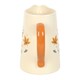 image 2 of Something Different Autumn Magic Ceramic Flower Jug - White/Orange - One Size