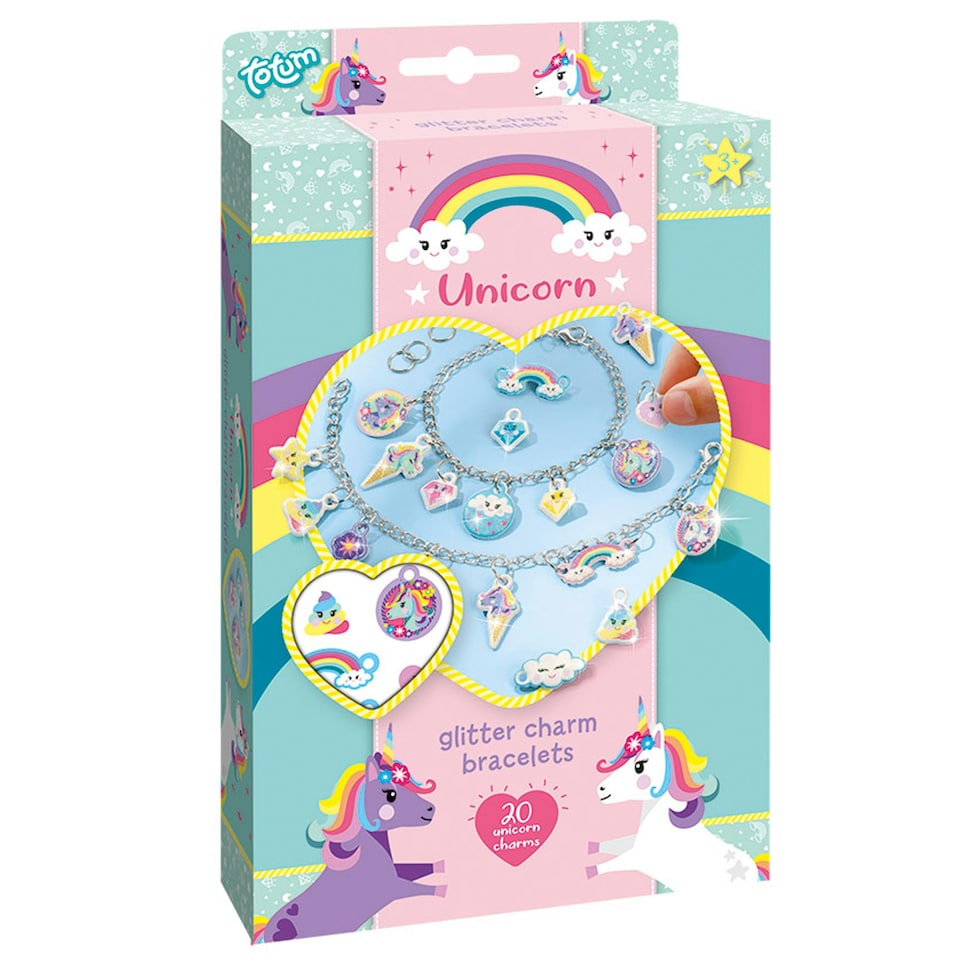 image 1 of Totum Unicorn Puffy Charm Bracelets