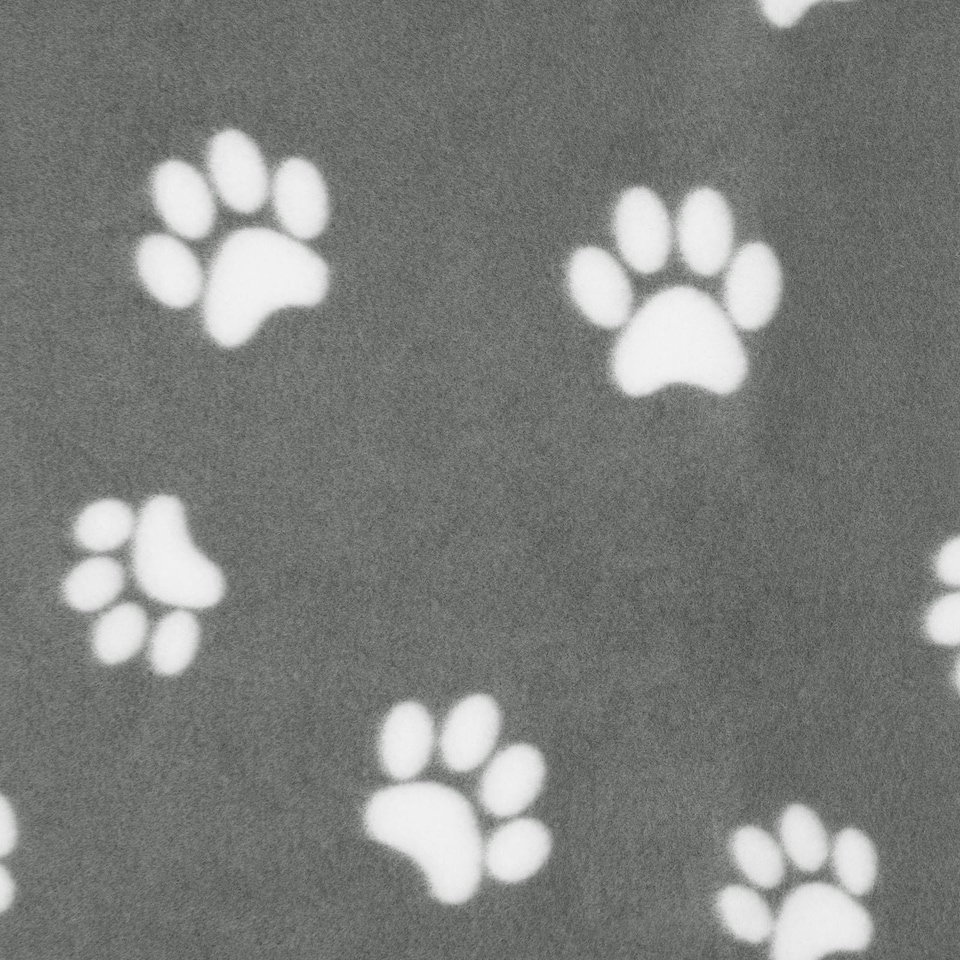 image 1 of OHS Pet Dog Blanket Crate Paw Puppy Animal Mat, 120x150cm - Charcoal