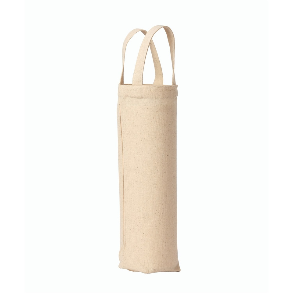 image 1 of Nutshell Premium Plain Canvas Recycled Bottle Bag - Natural - One Size | Cream