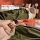 image 6 of Silentnight Heat Genie Self Heating Giant Blanket Green Cable Knit Green