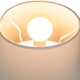 image 3 of Traditional 12 Inch Cream Linen Fabric Drum Table/Pendant Lampshade 60w Maximum | Cream | Cream | 1