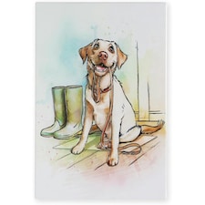 Arora Tile Yellow Labrador 30cm x 20cm