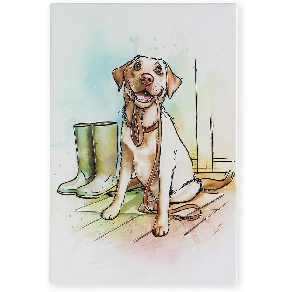 Arora Tile Yellow Labrador 30cm x 20cm