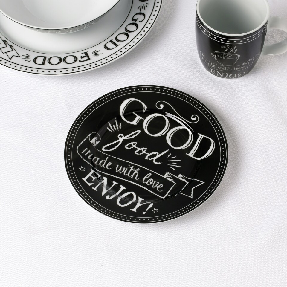 image 1 of 16pc Good Food - made with love Dinner Set