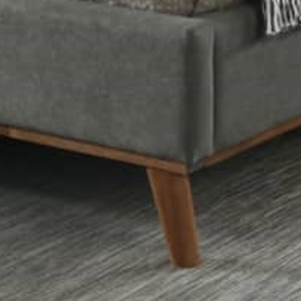 image 1 of 5ft King Size Light Grey Soft Velvet Fabric Upholstered Bed Frame Bedstead