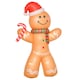 image 6 of HOMCOM 8ft Christmas Inflatable Gingerbread Man Lighted Indoor Outdoor Décor