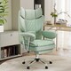 image 10 of Levede Office Desk Chair Big and Tall for Heavy People with Footrest PU | Green | Green | One Size