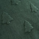 image 2 of OHS Soft Teddy Fleece Christmas Winter Tree Tufted Blanket Throw | Green