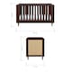 image 5 of Tutti Bambini Japandi Cot Bed - Warm Walnut