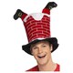 image 2 of Santa Claus Stuck in Chimney Christmas Fancy Dress Costume Hat Multi | One Size