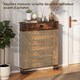 image 7 of HOMCOM Radiator Cover with Drawer, Horizontal Slat, 78cm | Brown | Rustic Brown | 78W x 19D x 95.5H cm