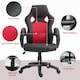 image 6 of Vinsetto Racing Gaming Chair Swivel Office Gamer Chair with Wheels, Red