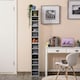 image 3 of HOMCOM Set of 2 CD Storage Units with Adjustable Shelves Grey