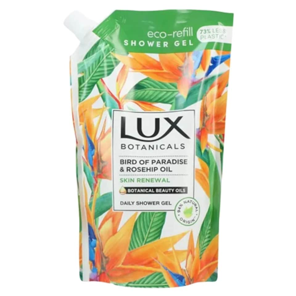image 1 of Lux Botanicals Bird of Paradise & Vitamin C Shower Gel Refill | Green | 1 - Green | Single | 1