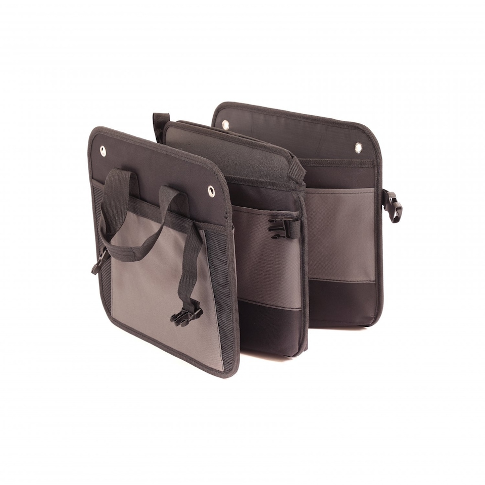image 1 of Foldable Folding Car Boot Storage Organiser Tidy Bag Box | Grey