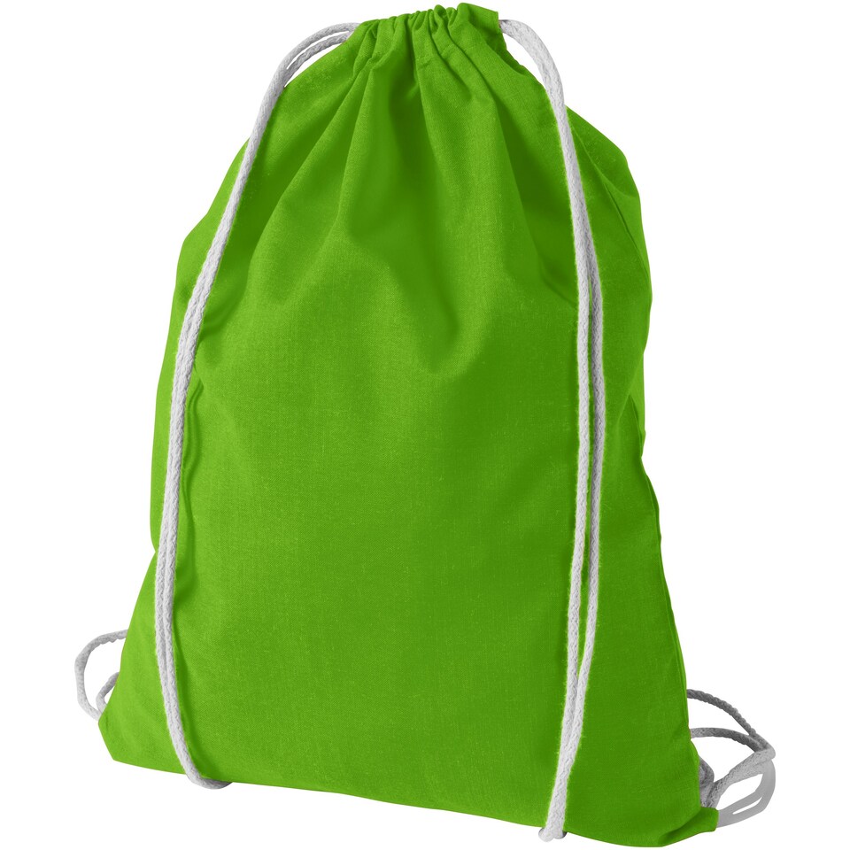 image 1 of Bullet Oregon Cotton Premium Rucksack - Lime - 44 x 32 cm