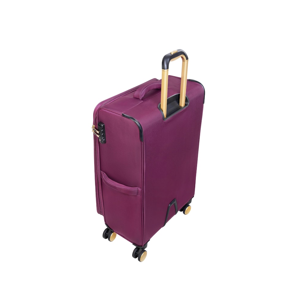 image 1 of IT Luggage Glimmering Amaranth Expandable 3pc Suitcase Set with TSA Lock Purple