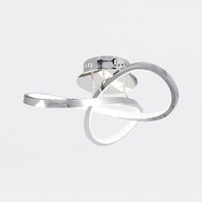 Jewelled Chrome LED Loop Ceiling Light | Chrome | Clear | 1