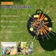 image 7 of Outdoor Fire Pit WITH BBQ Grill, Fire Pits for Garden, BBQ Fire Brazier for Camping Picnic, Steel Fire Bowl Patio Heater Charcoal Log Wood Burner, 58cm