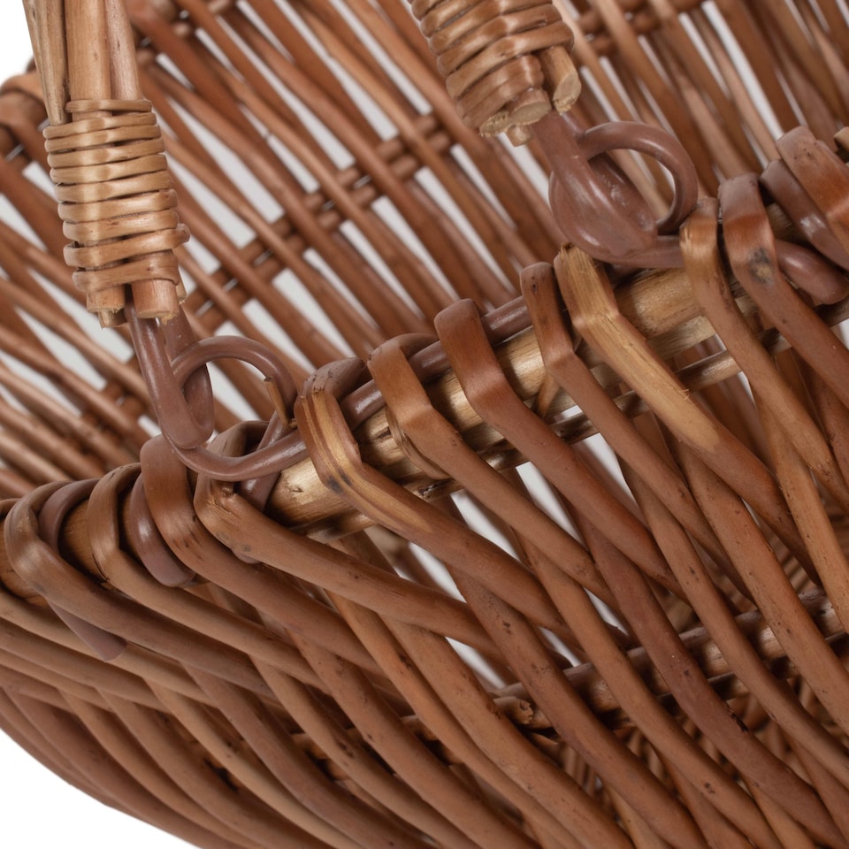 image 1 of Shopping Basket Chatsworth Market Basket | Brown | Brown | S