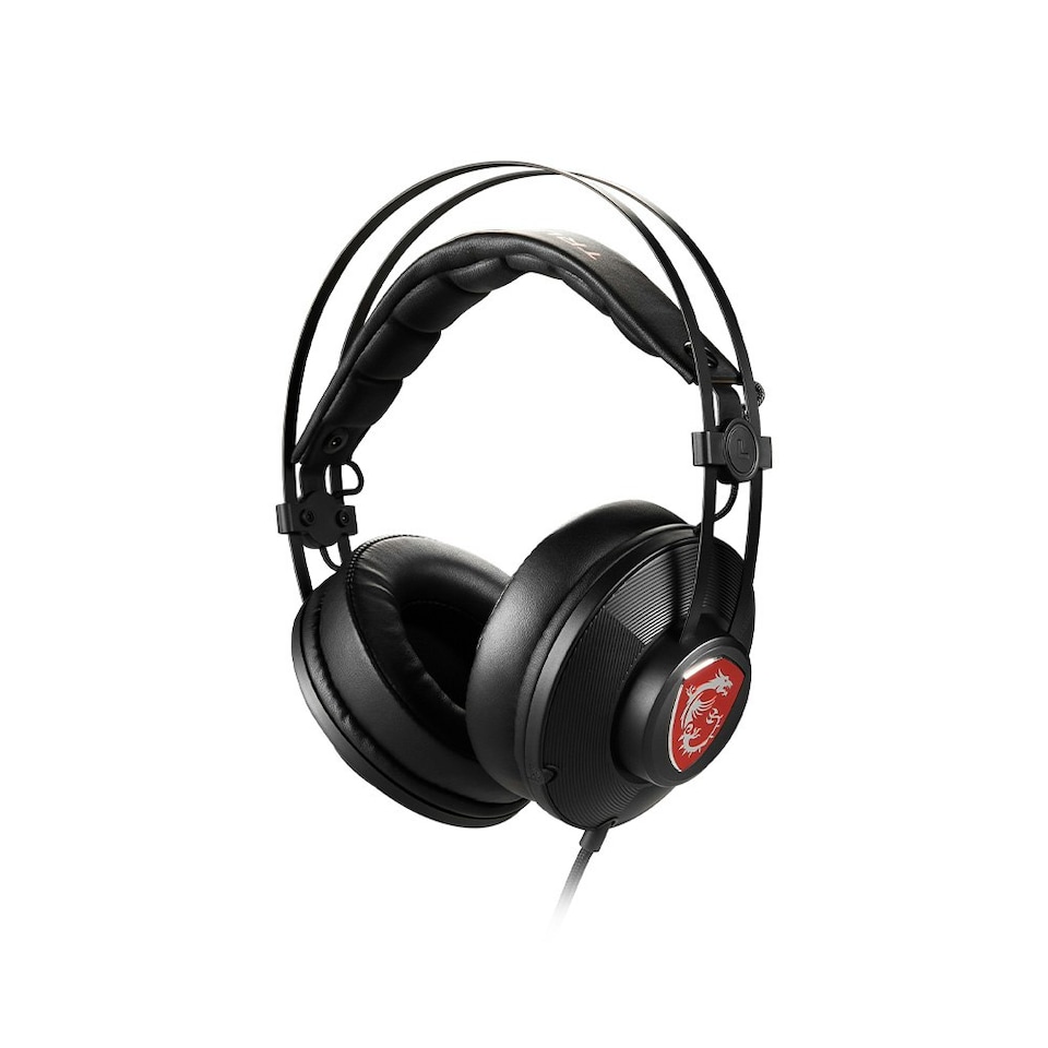 image 1 of MSI Gaming Headset, Over-Ear, Self-Adjusting, Volume Wheel, Wired, 3.5mm, Black S37-21000A1-V33 S37-21000A1-V33
