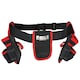 image 3 of SPARES2GO 20 Pocket Double Tool Belt Heavy Duty Joiners Carpenter Builders Nails Pouch