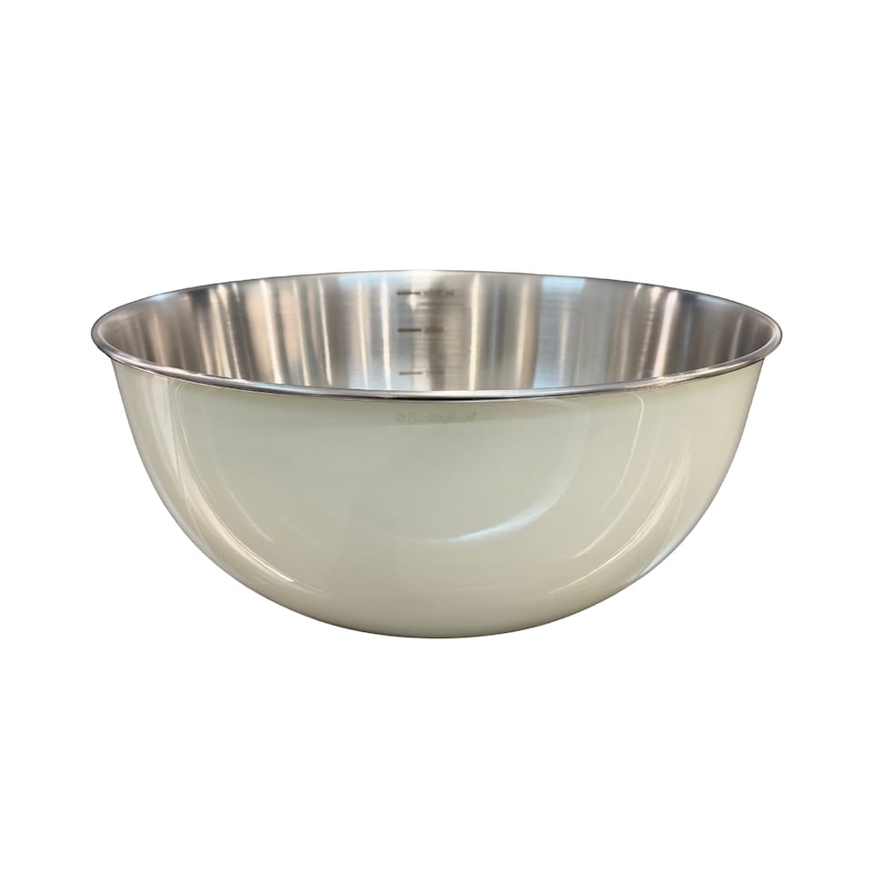 image 1 of Buckingham Stainless Steel Deep Mixing Bowl 27.5 cm, Cream