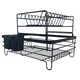 image 3 of Oypla 2 Tier Multifunction Dish Drainer Drying Rack with Cutlery Holder and Removable Tray Black
