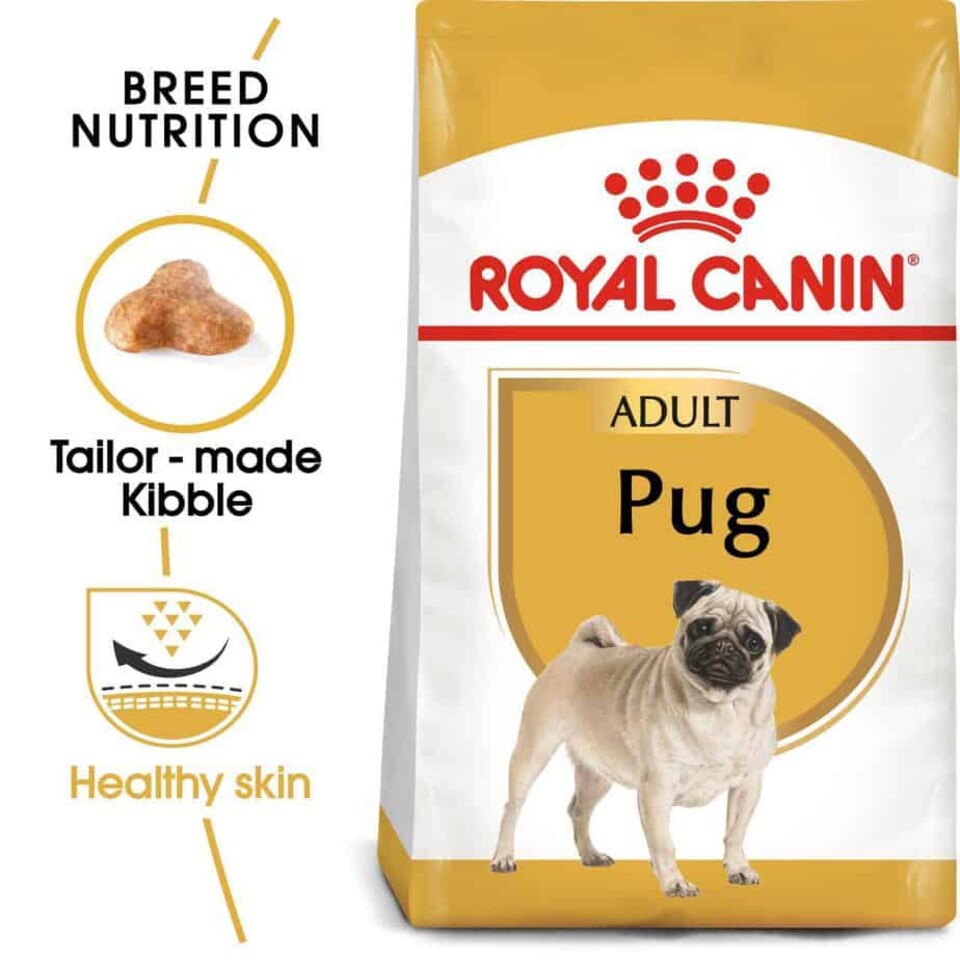 image 1 of Royal Canin Pug Adult Dry Dog Food - 2 x 7.5 kg (15 kg) for Adult Pugs Over 10 Months | Multi | 2 x 7.5kg | 2