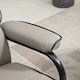 image 8 of HOMCOM Faux Leather Recliner Chair w/ Ottoman Swivel Lounge Seat w/ Footstool