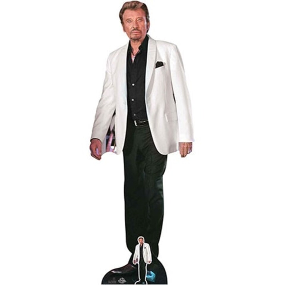 Johnny Hallyday Lifesize Cardboard Cutout 179cm