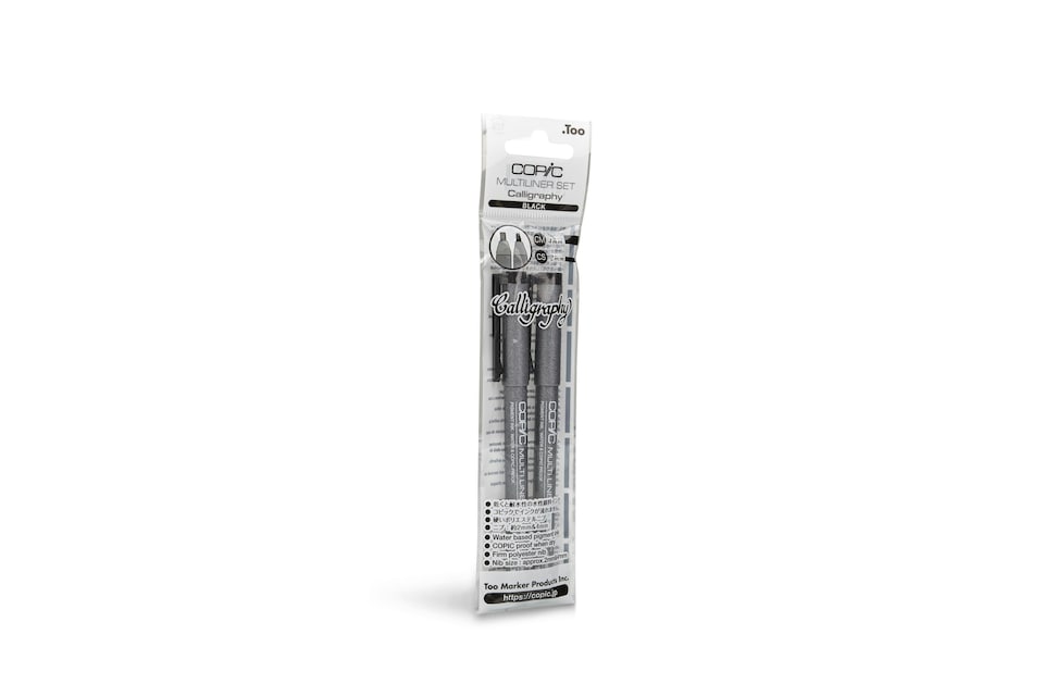 image 1 of Copic Multiliner Calligraphy, Black, Set of 2