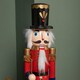 image 4 of 60cm Christmas Nutcracker Wooden Soldier Decoration - Red Jacket Blue Trousers