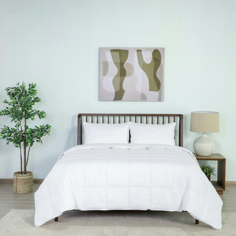 image 1 of Duck Feather & Down Duvet - All Seasons (4.5 + 9 Tog) Single White | White | Single